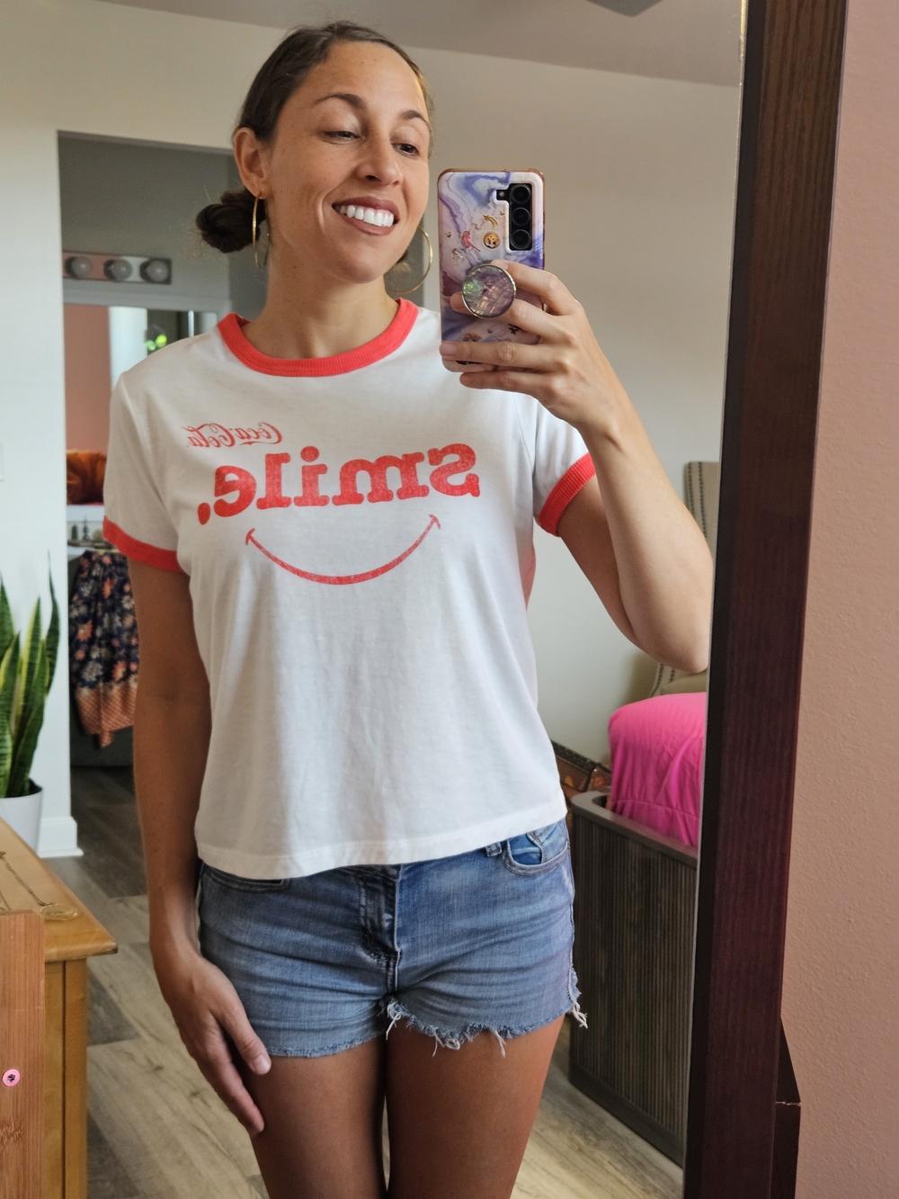 The Laundry Room x Coca-Cola 'Smile' Ringer Tee White Red S
